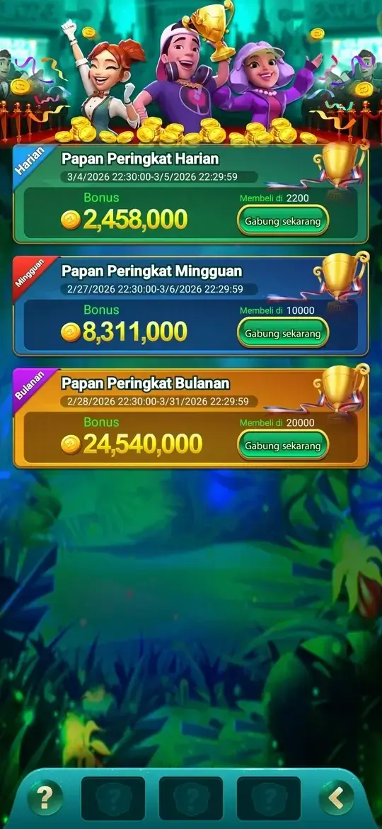 Kompetisi harian mingguan bulanan